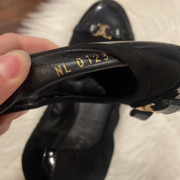 Louis Vuitton Black Elba Ballet Flats Size 38.5 US 8 - Picture 8 of 11